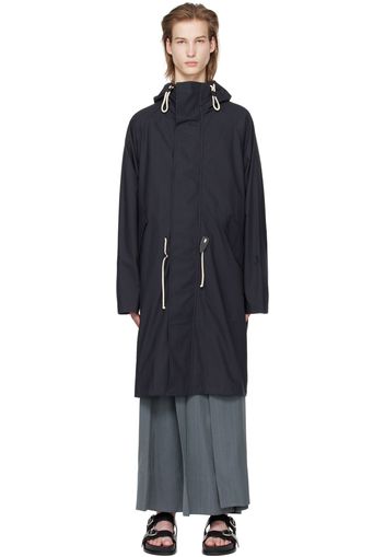 Jil Sander Navy Drawstring Parka