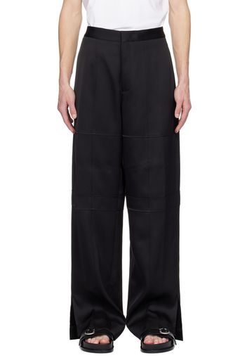 Jil Sander Black Paneled Trousers