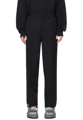 Jil Sander Black Creased Trousers