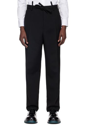 Jil Sander Black Layered Trousers