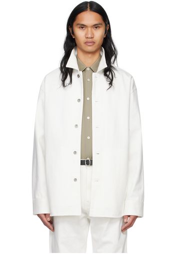 Jil Sander White Buttoned Denim Shirt