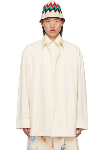 Jil Sander Beige Layered Shirt