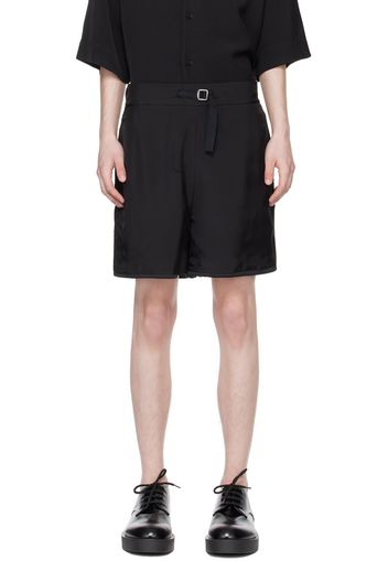 Jil Sander Black Oversized Reversible Shorts