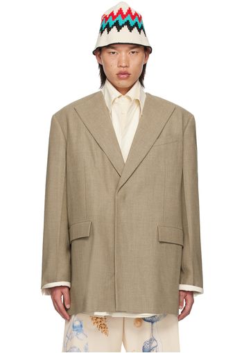 Jil Sander Taupe Padded Blazer