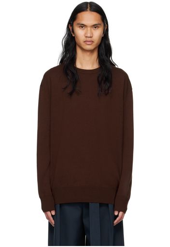 Jil Sander Brown Crewneck Sweater