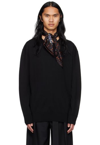 Jil Sander Black Crewneck Sweater