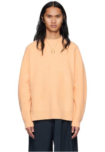 Jil Sander Orange Droptail Sweater