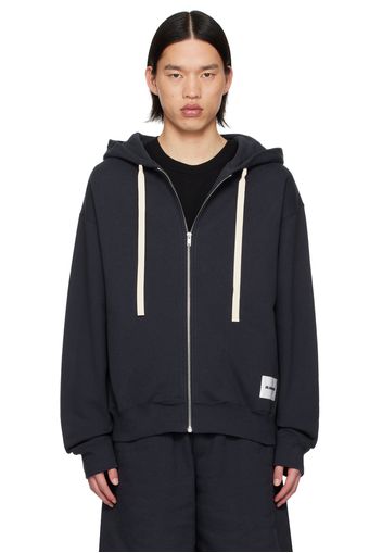 Jil Sander Navy Zip Hoodie