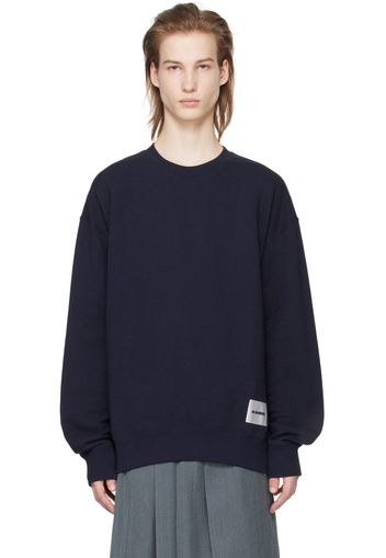 Jil Sander Navy Crewneck Sweatshirt