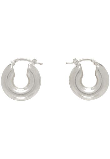 Jil Sander Silver Small Hoop Earrings