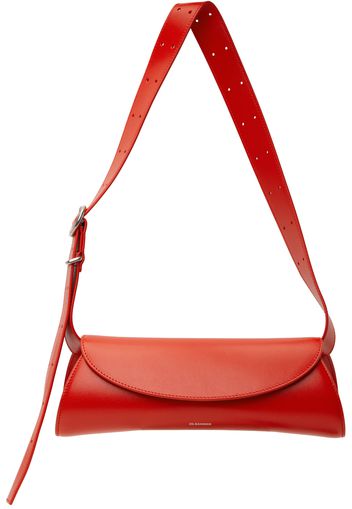 Jil Sander Red Cannolo Small Bag