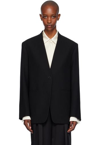 Jil Sander Black Single-Breasted Blazer