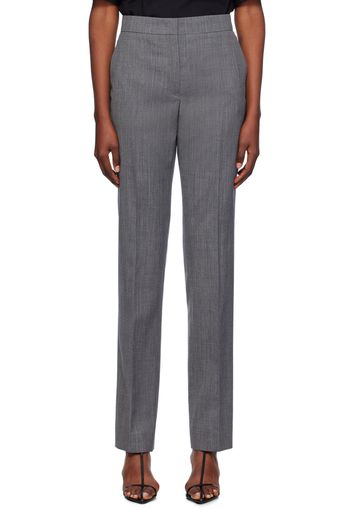 Jil Sander Gray Wool Trousers