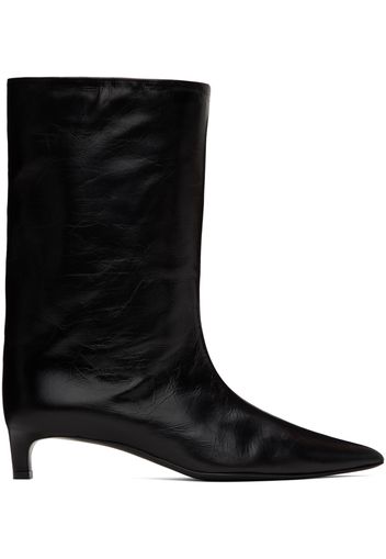 Jil Sander Black Calf Leather Boots