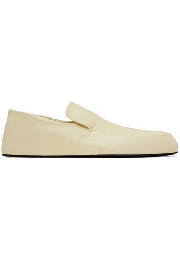 Jil Sander Off-White Flat Loafers