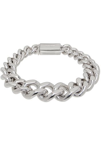 Jil Sander Silver Curb Chain Bracelet