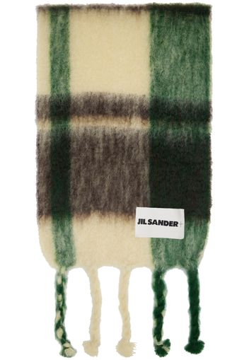 Jil Sander Yellow & Green Checks Scarf