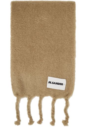 Jil Sander Beige Plain Scarf