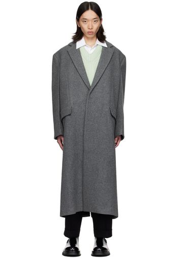 Jil Sander Gray Wool Coat