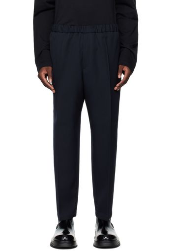 Jil Sander Navy Drawstring Trousers