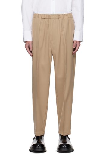 Jil Sander Beige Tapered Trousers