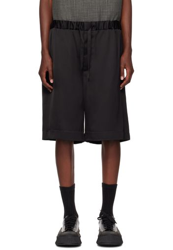 Jil Sander Black Drawstring Shorts