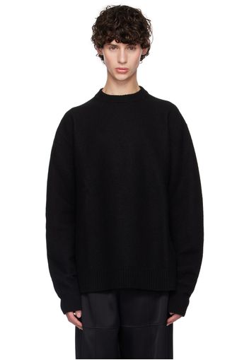 Jil Sander Black Crewneck Sweater