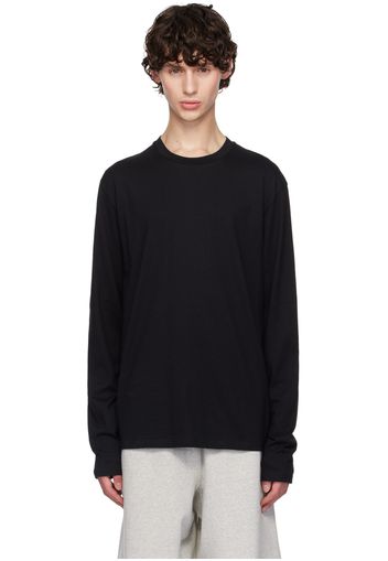 Jil Sander Black Crewneck Long Sleeve T-Shirt