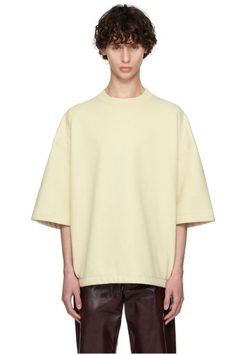 Jil Sander Yellow Padded Shoulders T-Shirt