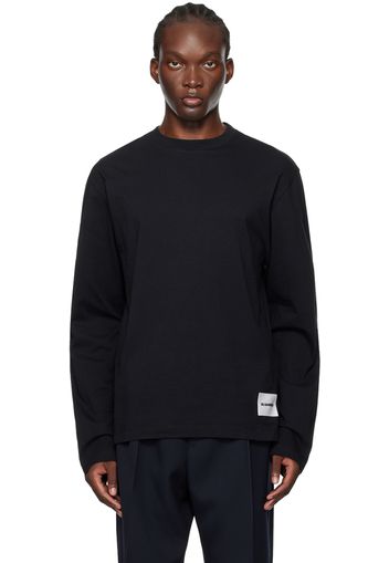 Jil Sander Three-Pack Black Relaxed-Fit Long Sleeve T-Shirt