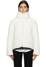 Jil Sander White Hooded Down Jacket