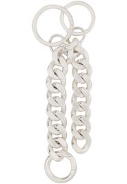 Jil Sander Silver Groumette Keychain