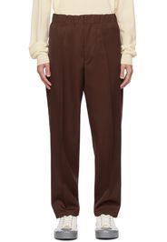 Jil Sander Brown Tapered Trousers