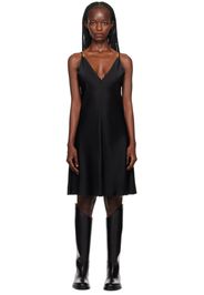 Jil Sander Black Scalloped Minidress