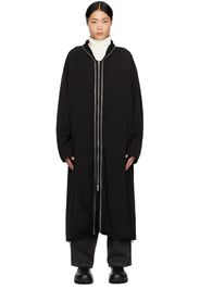 Jil Sander Black Double-Layer Coat