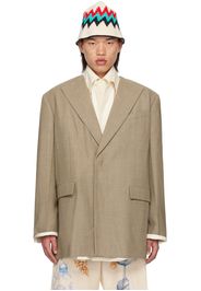 Jil Sander Taupe Padded Blazer