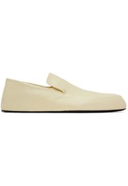 Jil Sander Off-White Flat Loafers