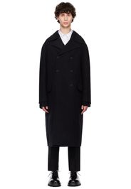 Jil Sander Black Double-Breasted Coat