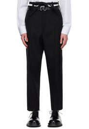 Jil Sander Black Belted Trousers