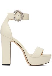 Jimmy Choo Off-White Mionne 120 Sandals