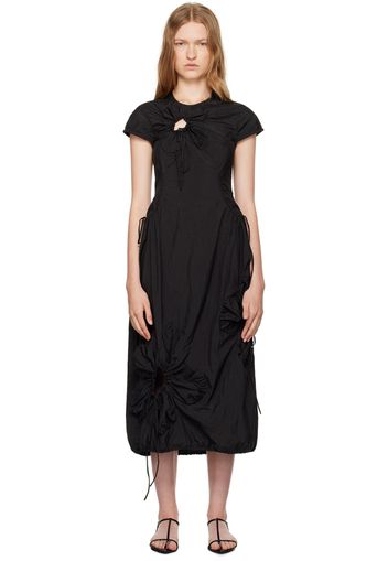 J.Kim Black Flower Maxi Dress