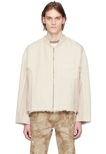 John Elliott Off-White Vintage Frame Bomber Jacket