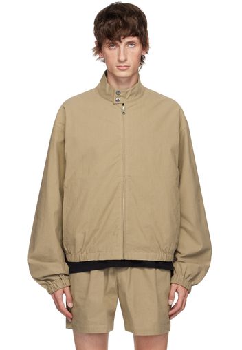 John Elliott Beige Cotton Harrington Jacket