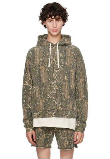 John Elliott Khaki Skeptic Hoodie