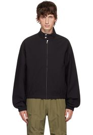 John Elliott Black Cotton Harrington Jacket