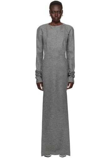 Julie Kegels SSENSE Exclusive Gray Dahlia Maxi Dress