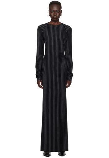 Julie Kegels SSENSE Exclusive Black Dahlia Maxi Dress