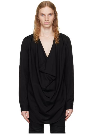 Julius Black Off-Neck Shirt