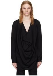 Julius Black Off-Neck Shirt