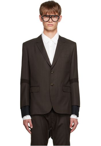 Junya Watanabe Brown Stripe Blazer